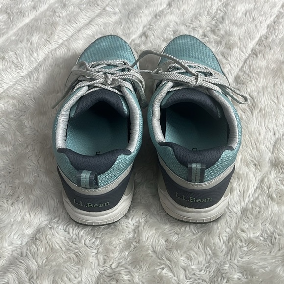 L. L. Bean Light‎ Blue and Tan Sneakers Womans Size 9.5 - Picture 4 of 4